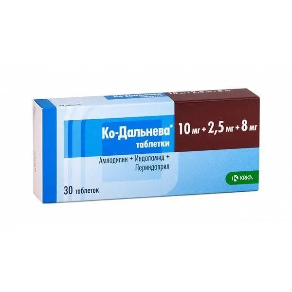 Ко-Дальнева 5мг+0.625мг+2мг №30 таб^