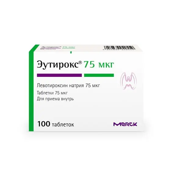 Эутирокс 75мкг таб №100. ^ Эутирокс 75мкг таб №100. ^