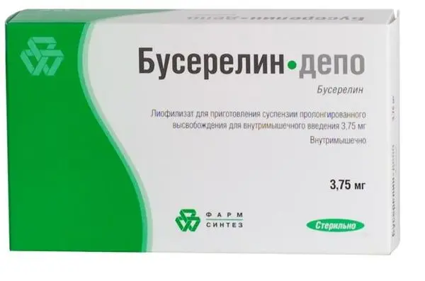 Бусерелин-депо 0,00375 флак лиоф д/сусп в/м ^ Бусерелин-депо 0,00375 флак лиоф д/сусп в/м ^