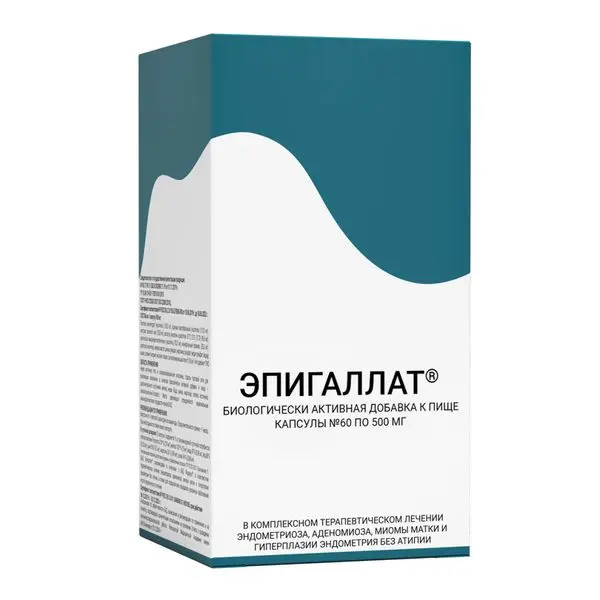 Эпигаллат капс 500мг №60.