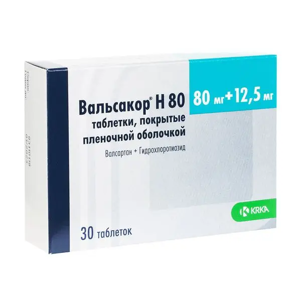 Вальсакор Н 0,08/0,0125 №30 таб п/о ^