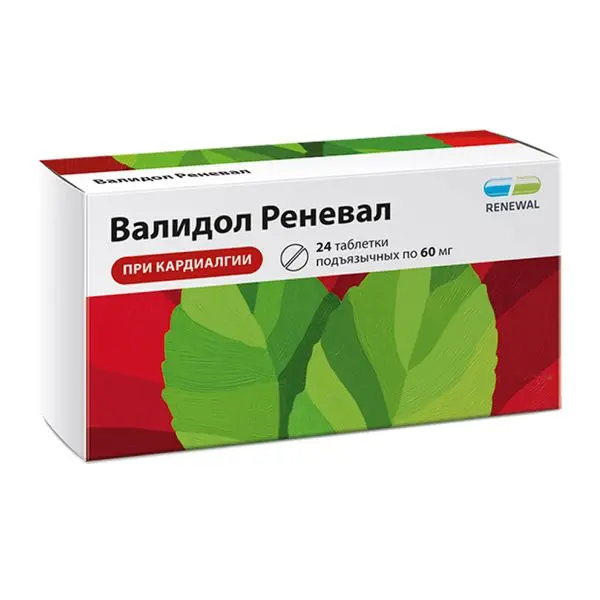 Валидол Реневал таб 60мг №24 (Renewal)