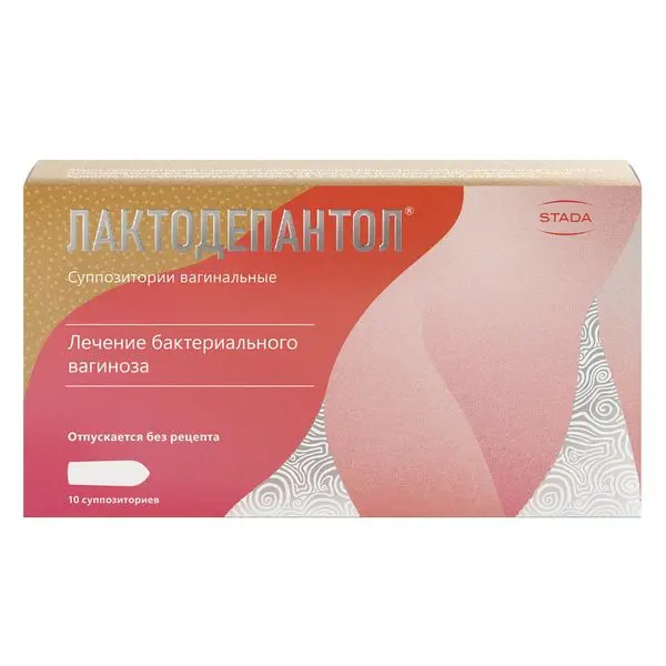 Лактодепантол 0,1 №10 супп ваг ^