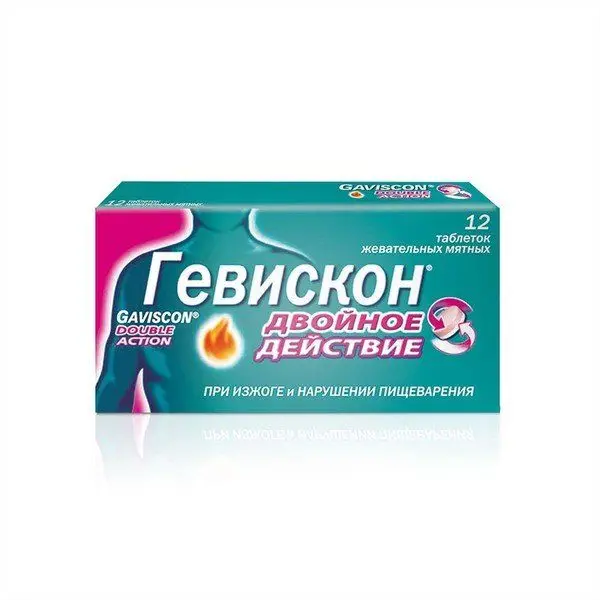 Гевискон жев.таб №12 (Мята) ^ Гевискон жев.таб №12 (Мята) ^