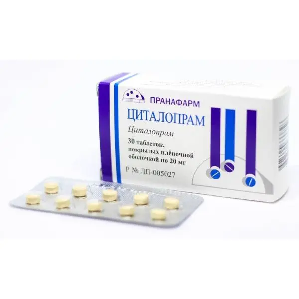 Циталопрам 20мг №30 таб.п/пл/о ^