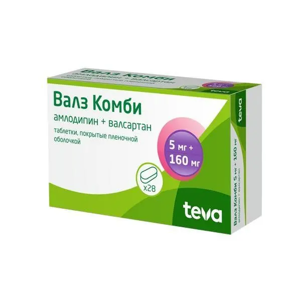 Валз Комби таб п/о 5мг+80мг №28 ^
