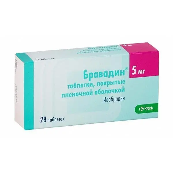 Бравадин 0,0075 №28 таб п/плен/оболоч ^