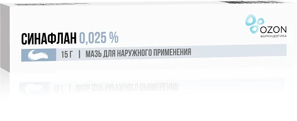 Синафлан 0,025%-15г мазь ^ Синафлан 0,025%-15г мазь ^