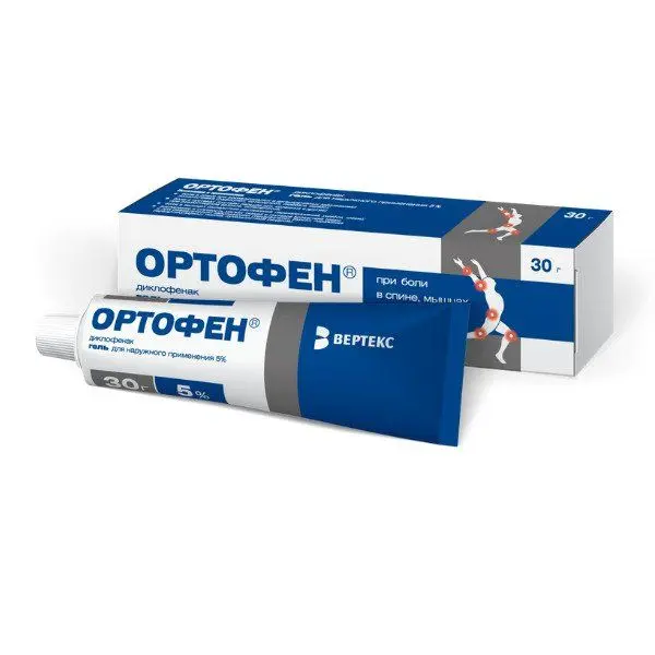 Ортофен гель 5% 30г ^ Ортофен гель 5% 30г ^