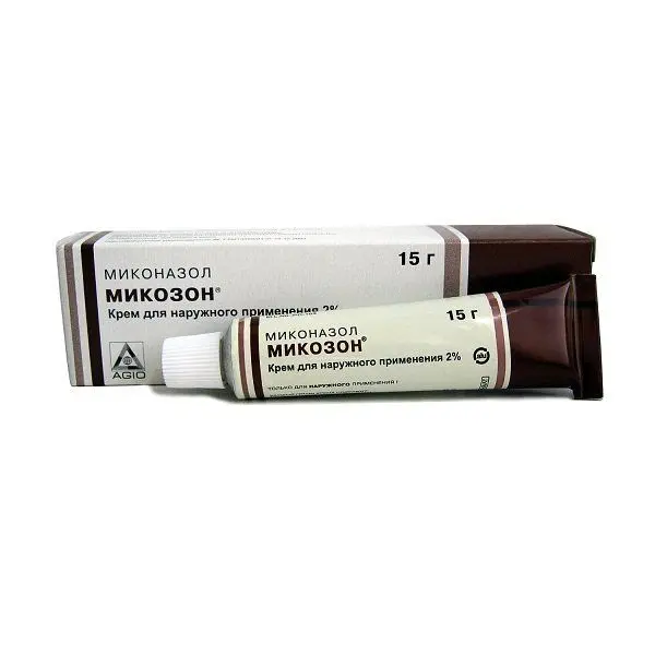 Микозон (миконазол) 2% крем 15г туба ^ Микозон (миконазол) 2% крем 15г туба ^
