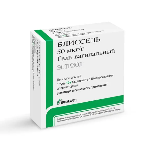 Блиссель 50мгк/г 10,0 туба гель ваг+аппликатор №10 Блиссель 50мгк/г 10,0 туба гель ваг+аппликатор №10