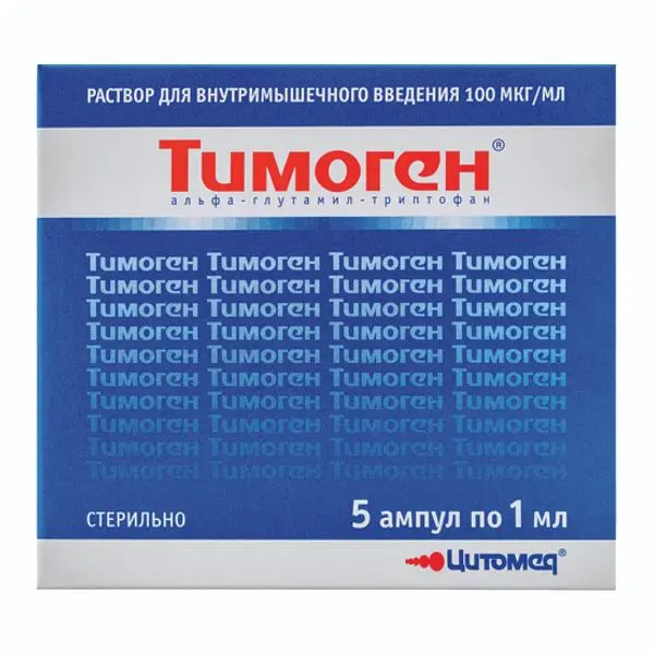 Тимоген 100мкг/мл 1мл №5 амп р-р в/м ^