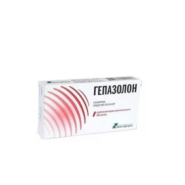 Гепазолон-альтфарм свечи №10 ^