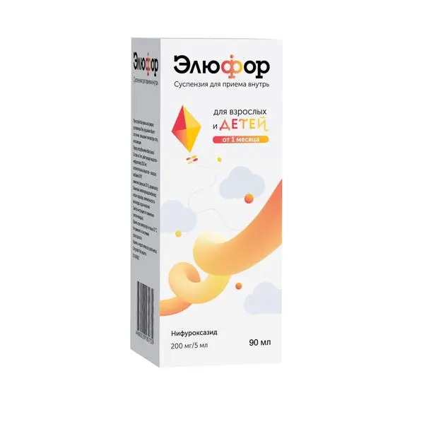 Элюфор сусп. д/приема внутрь 200мг/5мл фл. 90мл