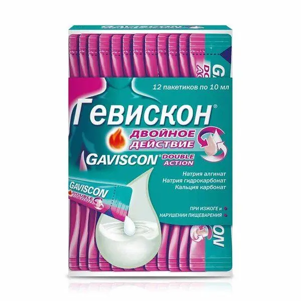 Гевискон двойное действие 10мл №12 сусп. мята ^ Гевискон двойное действие 10мл №12 сусп. мята ^