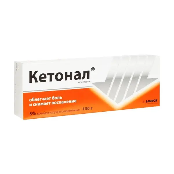 Кетонал 5% 100г крем ^.