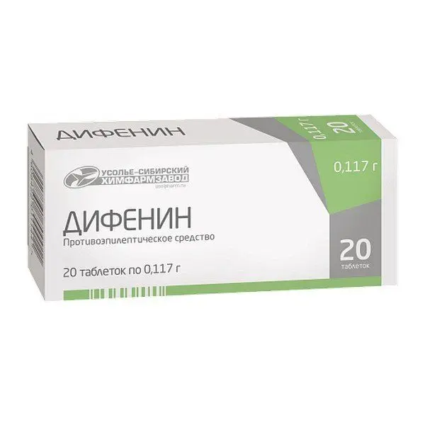 Дифенин 0,117 №20 таб