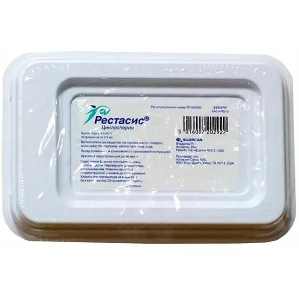 Рестасис капли гл. 0,05% фл. 0,4 мл №30 ^