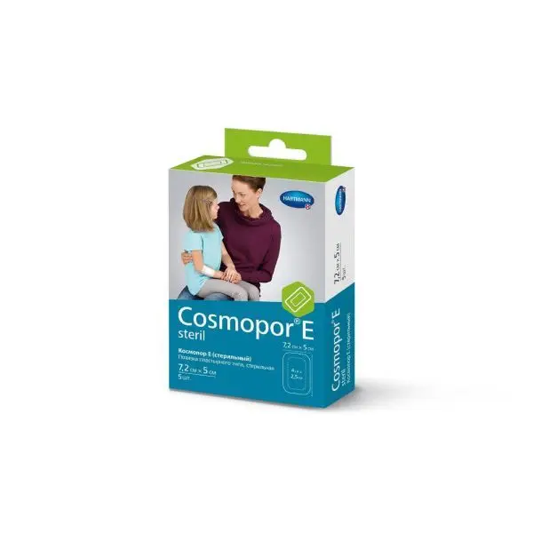 Повязка Cosmopor Е 7,2*5см №50шт/уп