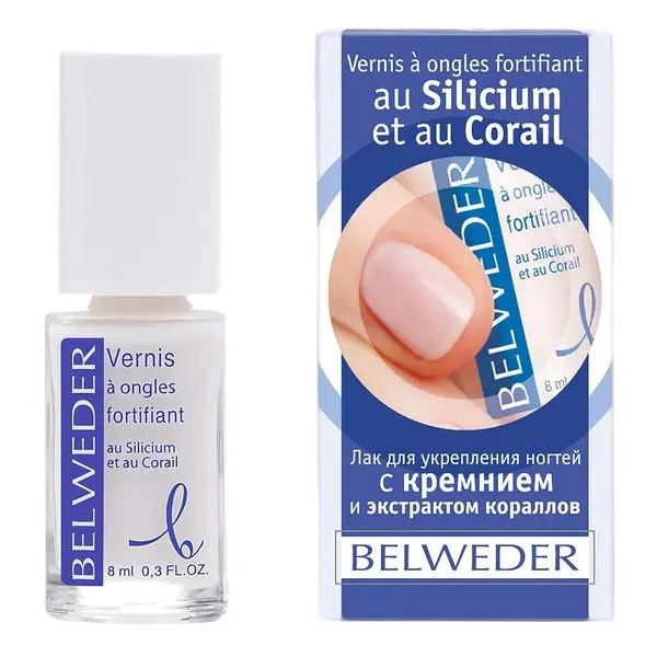 Бельведер лак д/укр ногтей кремний экстр коралла 8 мл