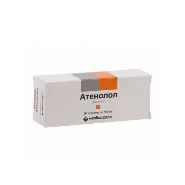 Атенолол 100мг №30 таб