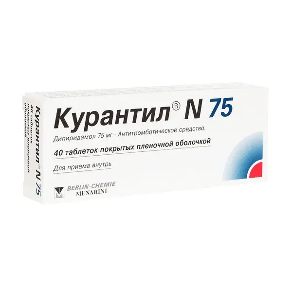 Курантил N 75мг №40 таб ^ Курантил N 75мг №40 таб ^