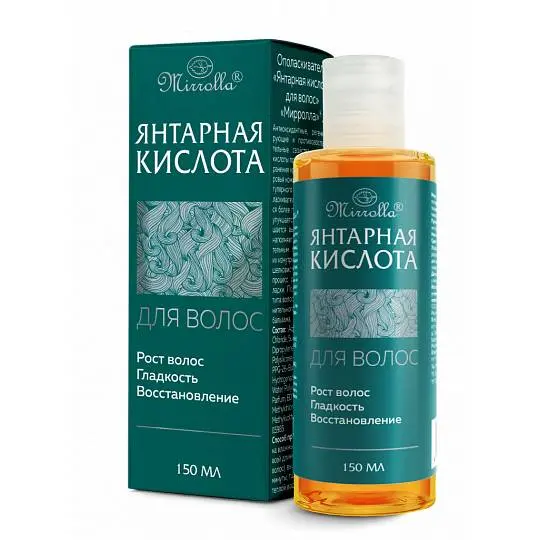 Янтарная кислота д/волос  150мл (мирролла) Мирролла Янтарная кислота д/волос  150мл (мирролла) Мирролла