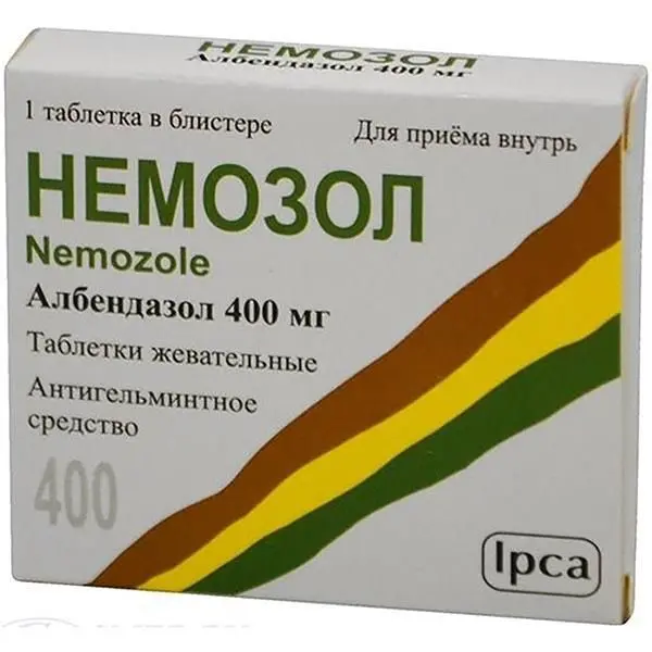Немозол 400мг №1 таб ^ Немозол 400мг №1 таб ^