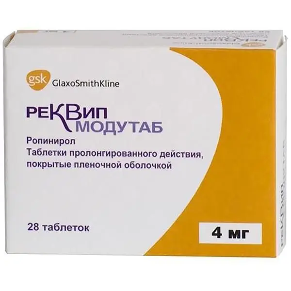 Реквип модутаб таб.пролонг. 4мг №28 ^