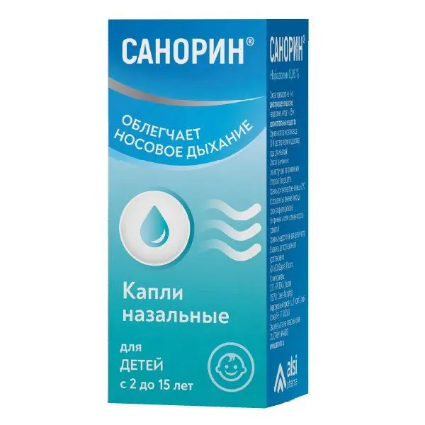 Санорин 0,1%-10 капли фл/кап ^