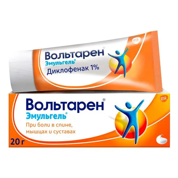 Вольтарен 1%-20г эмульгель ^