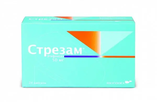 Стрезам 50мг №24 капс ^