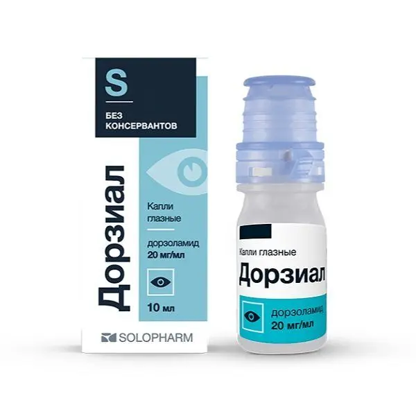 Дорзиал Солофарм 20мг/мл 10мл фл гл капли ^ Дорзиал Солофарм 20мг/мл 10мл фл гл капли ^