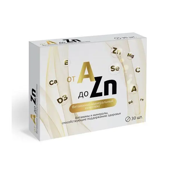 Витаминный комплекс A-Zn таб №30 (Квадрат С) Витаминный комплекс A-Zn таб №30 (Квадрат С)