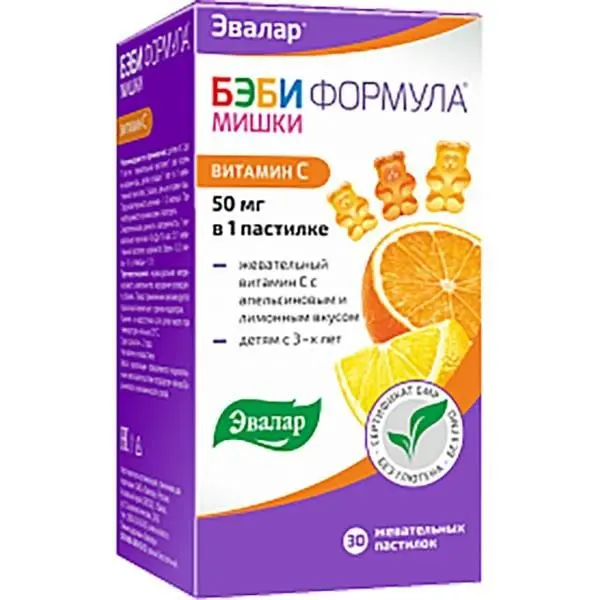 Бэби Формула Мишки Витамин С №30 жев пастилки