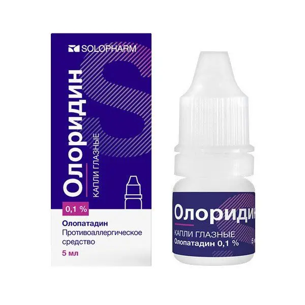 Олоридин 0.1% фл/кап капли гл. ^ Солофарм