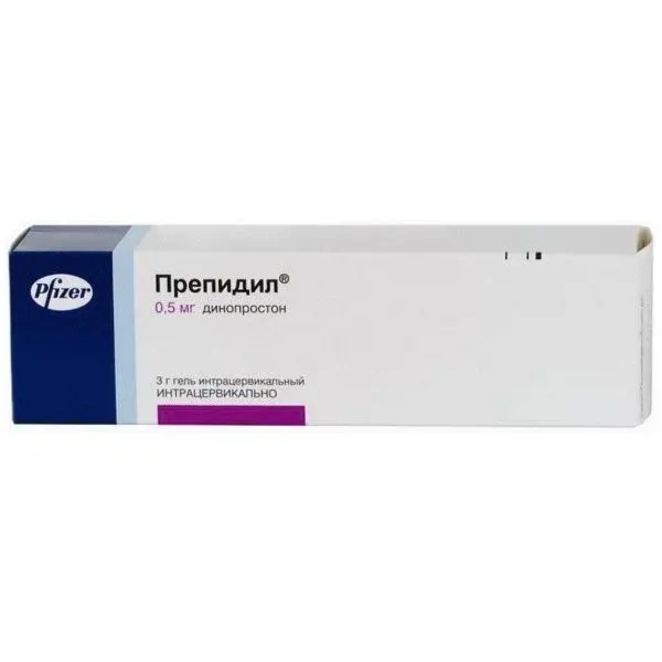 Препидил гель шприц 0,5мг 3г ^