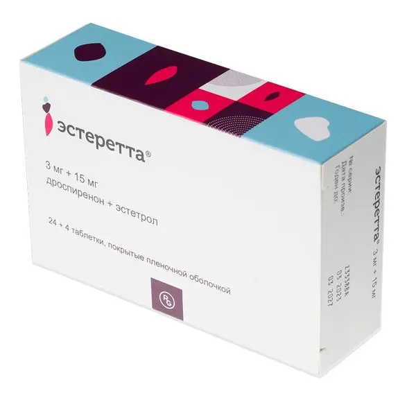 Эстеретта 0,003+0,015 №28 таб п/о