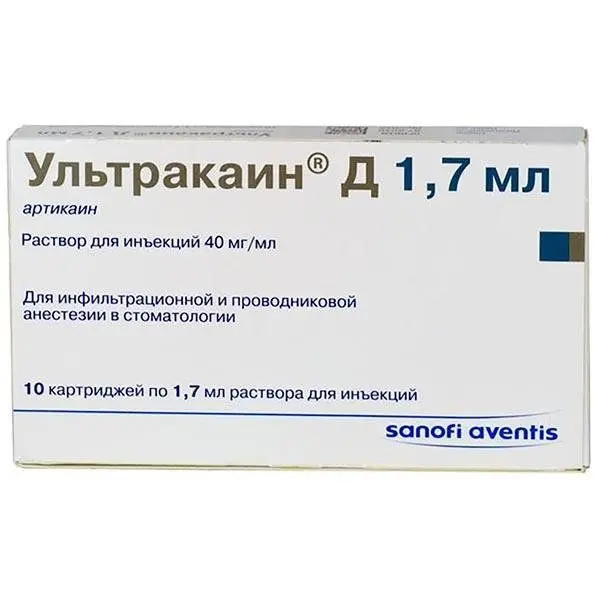 Ультракаин DC р-р д/ин.2мл №10^ Ультракаин DC р-р д/ин.2мл №10^