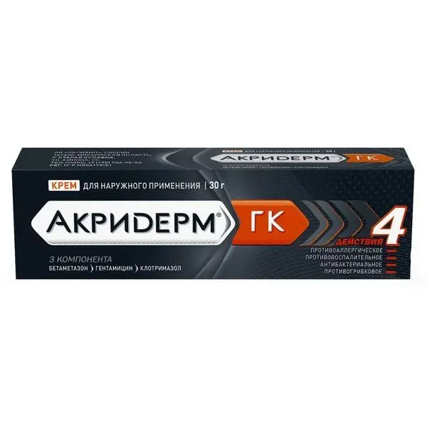 Акридерм ГК крем 15г^ Акридерм ГК крем 15г^