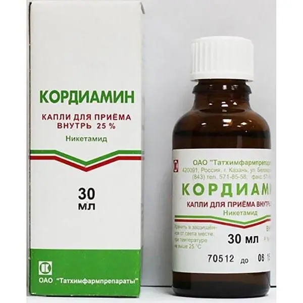 Кордиамин 25% 30мл капли фл-кап. ^
