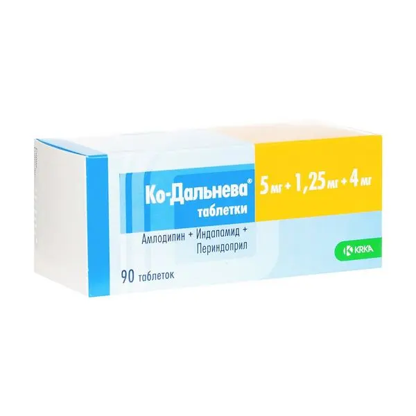 Ко-Дальнева 5мг+1.25мг+4мг №30 таб^