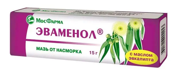 Эваменол мазь от насморка 15г Эваменол мазь от насморка 15г
