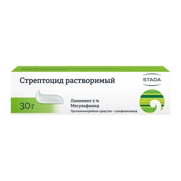 Стрептоцид 5%-30г линимент ^