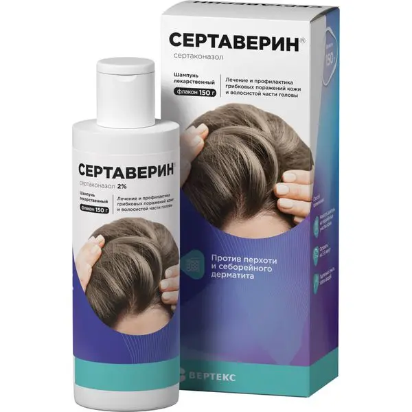 Сертаверин 2% 150,0 фл шампунь Сертаверин 2% 150,0 фл шампунь