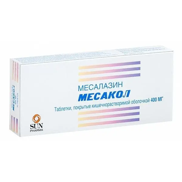 Месакол 400мг №50 таб. ^ Месакол 400мг №50 таб. ^