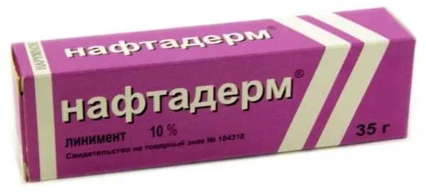 Нафтадерм 10% 35,0 линимент ^