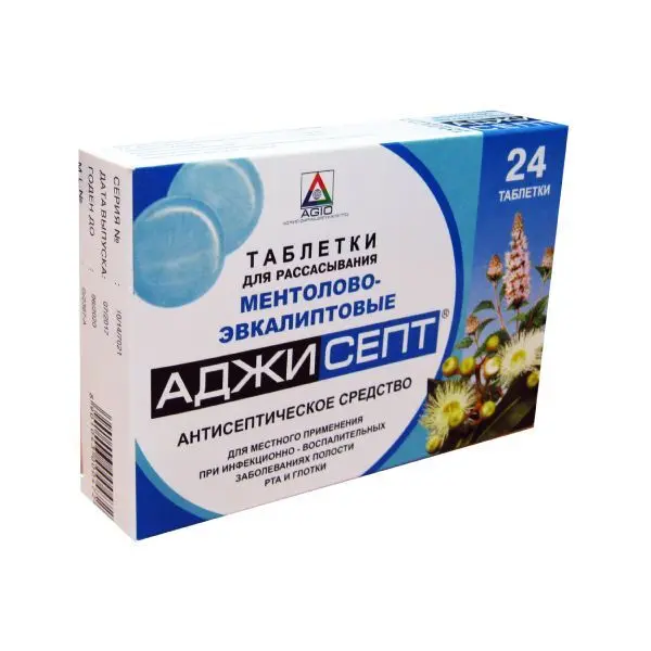 Аджисепт №24 паст эвкалипт/ментол ^