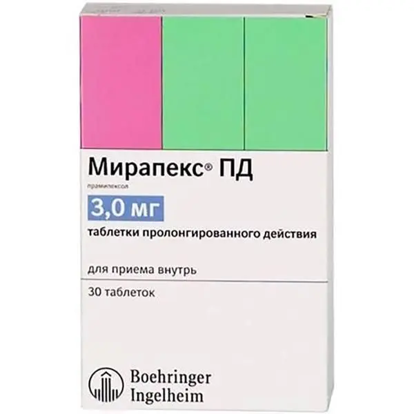 Мирапекс пд тб 0.003 №30 пролонг. действ.^