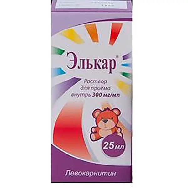 Элькар 300мг/мл 25мл р-р ^ Элькар 300мг/мл 25мл р-р ^